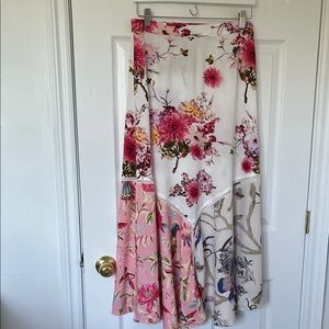 Floral Patchwork Maxi Skirt